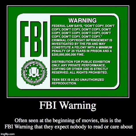 FBI Warning - Imgflip