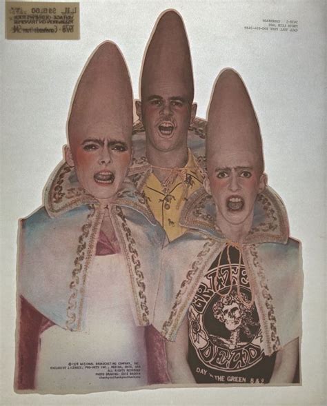 Vintage The Coneheads SNL Heat Transfer Iron On Decal NOS Tv Comedy 80s | Saturday night live ...