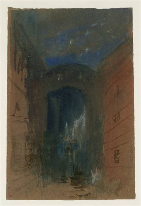 J. M. W. Turner: Venice: The Bridge of Sighs, Night, 1840. Turner ...