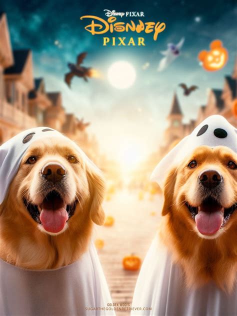 Bing Image Creator Disney Pixar AI Dog Trend - Golden Woofs