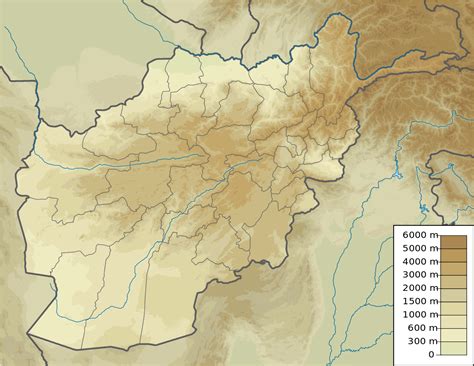 Afghanistan - topographic • Map • PopulationData.net