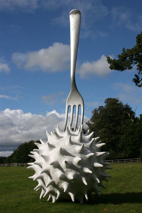 Fork in Pollen monumental public sculpture List visual arts center outdoor collection large ...