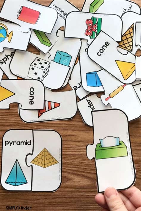 Free Printable 3D Shape Puzzles - Simply Kinder