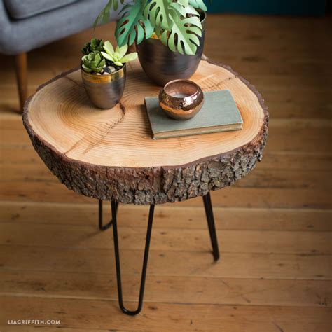 DIY Wood Slice Table