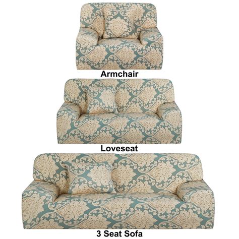 3pcs Sofa Cover Set for Sofa Loveseat Arm Chair Couch Slipcover ...