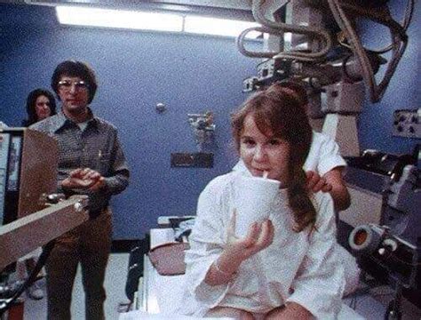 Rare benind the scenes shot of Linda Blair on the set of The Exorcist, (1973) | The exorcist ...