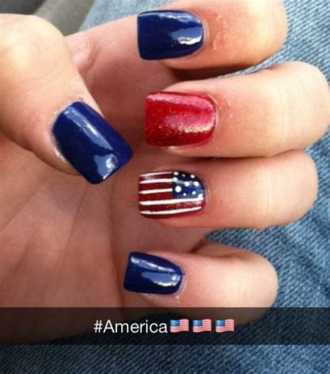 Pin by Morgan Rogers on American flag nails | Usa nails, Mexican nails ...