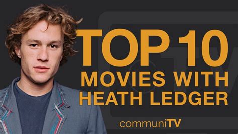 Top 10 Heath Ledger Movies - YouTube