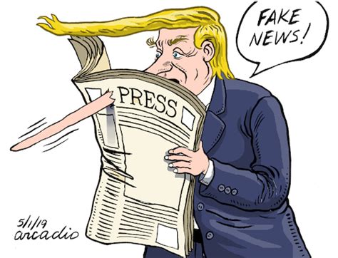 Fake news or... By Cartoonarcadio | Politics Cartoon | TOONPOOL