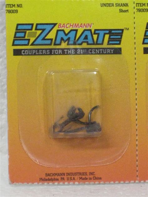 HO BACHMANN Couplers UNDER SHANK SHORT E-Z MATE, 1 PR #78009 | eBay