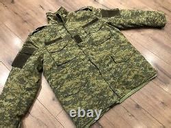 Kosovo Fsk Army Military Digital Camo Heavy Winter Jacket Coat Camouflage Size M