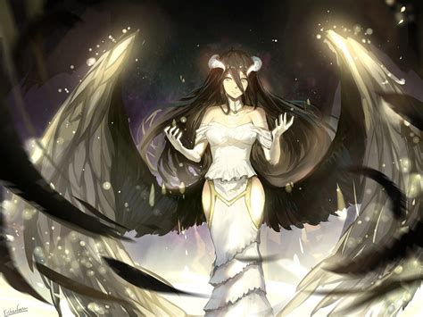 Albedo Enlightened: Overlord HD Anime Wallpaper by Sishenfan