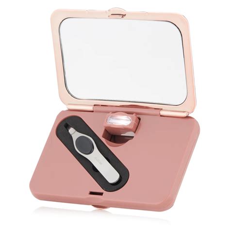 Simply Beauty Dual Magnification Mirror with LED Light & Tweezers - QVC UK