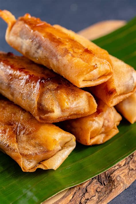 Turon (Banana Lumpia) - Sweet Simple Vegan