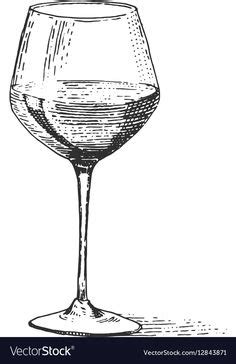 Illustration à propos Dirigez le dessin d'une bouteille de vin avec un verre et les raisins ...