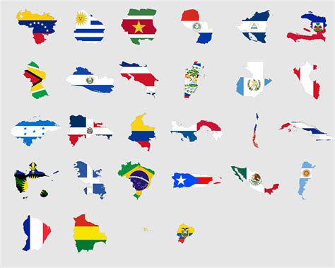 Latin America Flag Maps SVG Countries Country Bundle Nation - Etsy UK