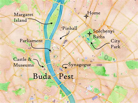 Buda and pest map - Buda or pest map (Hungary)