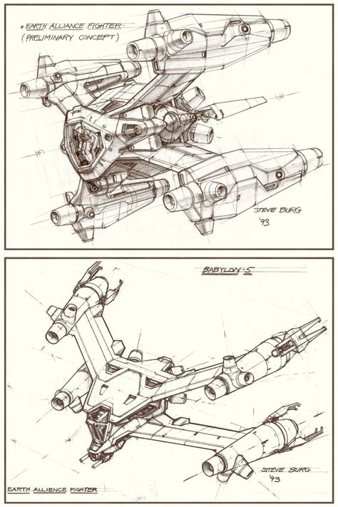 Early Starfury Concept : r/babylon5