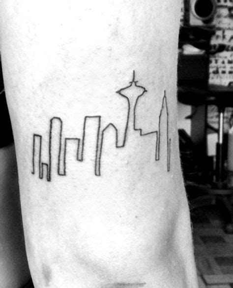 Seattle skyline tattoo (With images) | Skyline tattoo, Seattle skyline tattoo, Tattoos