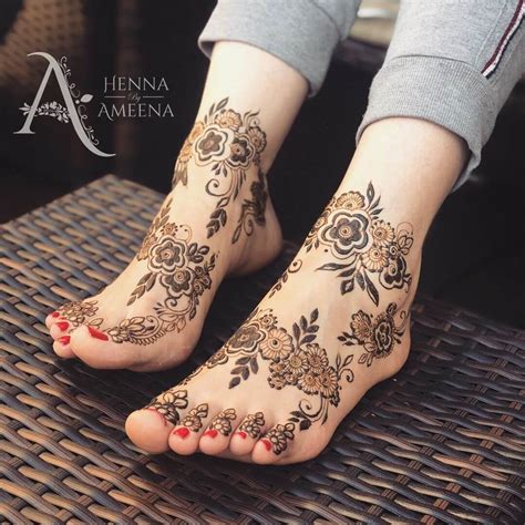 Simple Flower Henna Designs For Feet | Best Flower Site