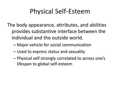 PPT - Self-Concept, Self-Esteem, and Exercise PowerPoint Presentation, free download - ID:507994