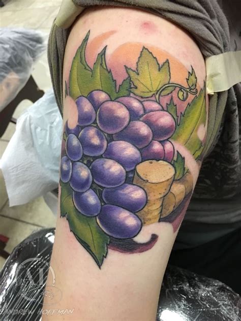 andrewhoffman:grape-cluster-color-tattoo-grapes