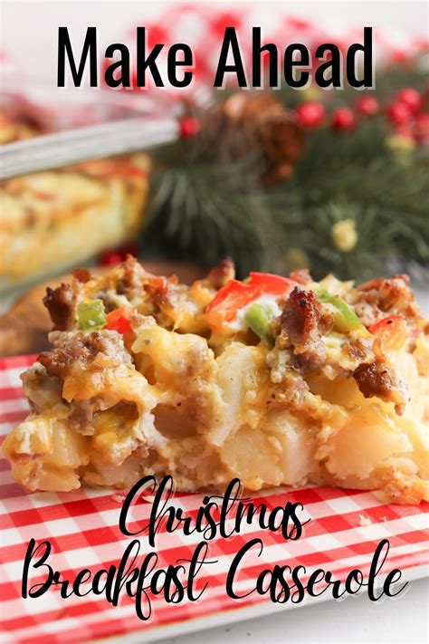 Make Ahead Christmas Breakfast Casserole ~ Hey Mom! What's Cooking