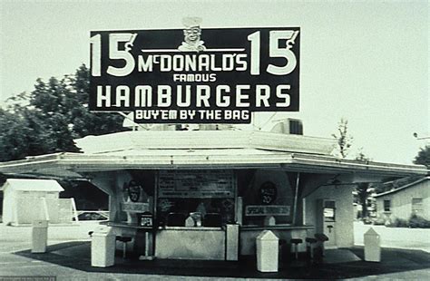 The original hexagonal McDonalds brothers' restaurant located at 1398 North E Street in San ...