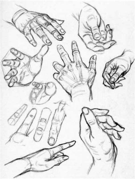 How to Draw Hands – Reference Sheets and Guides to Drawing Hands – How to Draw Step by Step ...