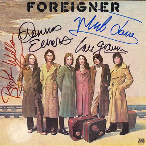 Foreigner Band Signed Self Titled Album – Artist signed collectibles and gifts