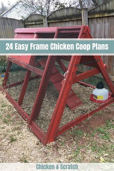 24 Easy Frame Chicken Coop Plans – You Can DIY This Weekend | Easy diy ...