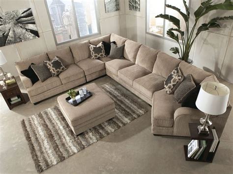 SORENTO-5pcs OVERSIZED MODERN BEIGE FABRIC SOFA COUCH SECTIONAL SET LIVING ROOM - Sofas ...