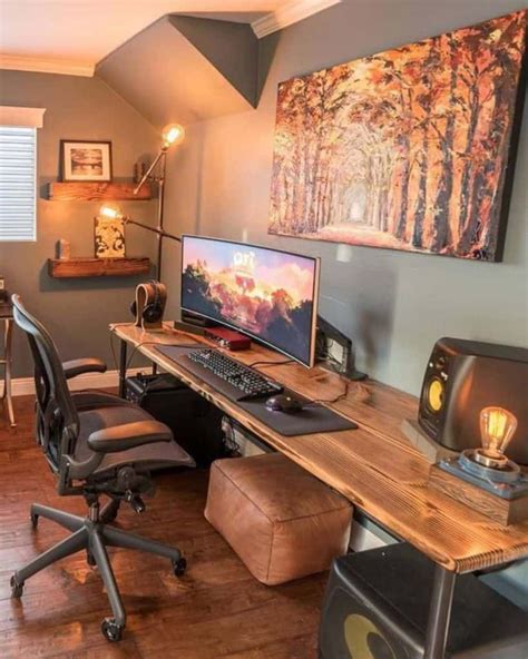 The Top 37 Computer Room Ideas in 2021 | Home office setup, Home office ...