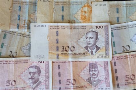 Free Photo | Closeup shot of the banknotes of bosnia and herzegovina currency spread on the surface