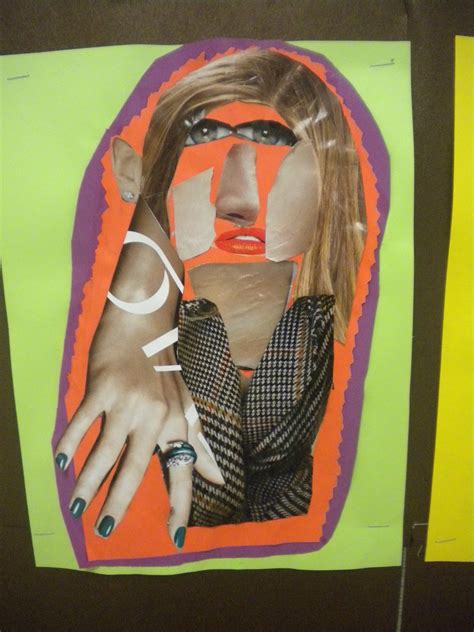 Mrs. Pierce's Polka Dot Spot: Romare Bearden Collage Portraits