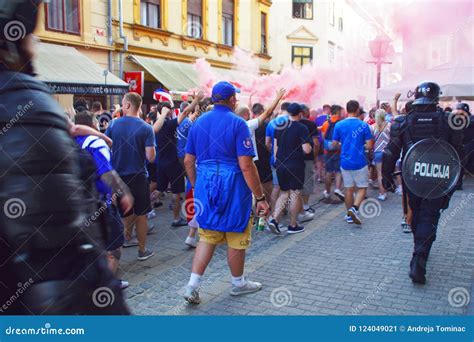 Fans of FC Glasgow Rangers in Maribor, Slovenia Editorial Photo - Image of football, sport ...