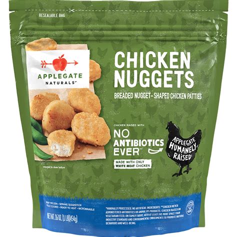 Products - Breaded Chicken - Natural Chicken Nuggets in a Family Size Bag - Applegate