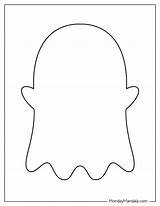 Ghost Simple Template Coloring Pages Halloween Ghosts Templates Sketch  sketch template
