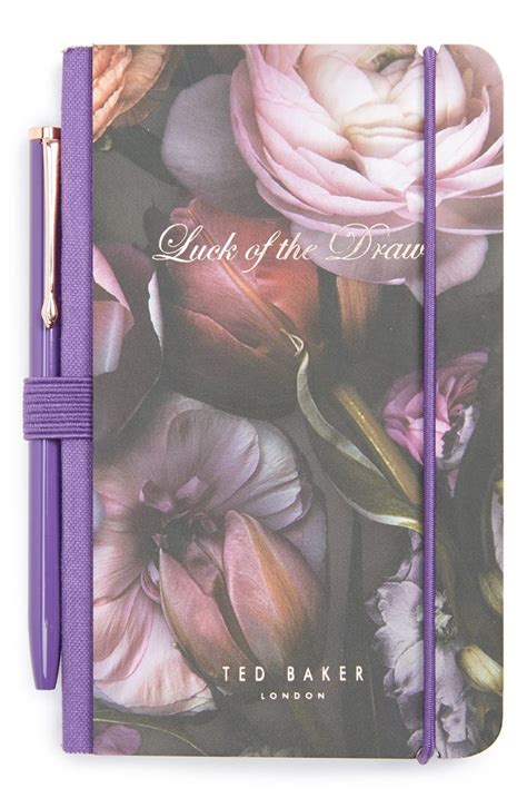 Wild and Wolf x Ted Baker London 'Shadow Flora' Mini Notebook & Pen | Nordstrom