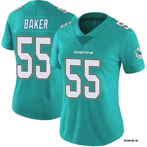 Women's Jerome Baker Miami Dolphins Team Color Vapor Untouchable Jersey ...