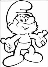 Papa Smurf Coloring Pages Free papa smurf coloring  Cartoon sketch template