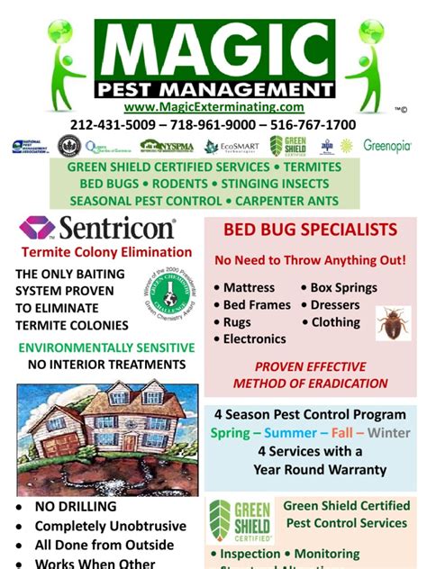 Magic Pest Management Service Brochure | Pest Control | Rat