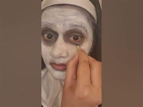 The NUN makeup👻☠️ #halloweenmakeuplook#makeupideas #makeuphacks - YouTube