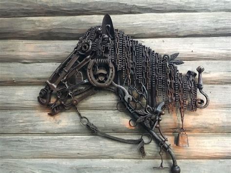 Horse sculpture by Don Middlebrooks | Metal yard art, Scrap metal art, Metal art