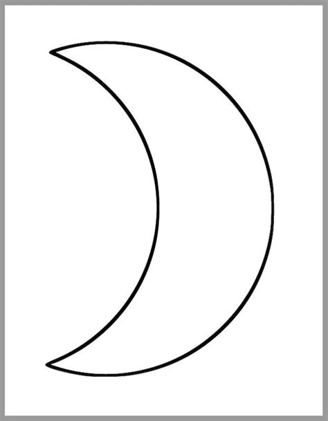 Moon Template Printable