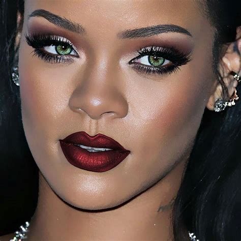 Obsessed with this makeup and lipstick!!!! | Rihanna makeup natural, Rihanna makeup, Black owned ...