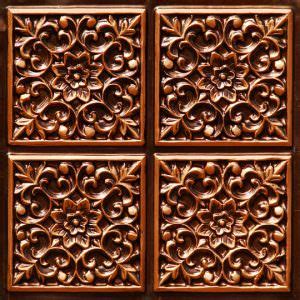 Faux Antique Copper Design 109 Ceiling Tile