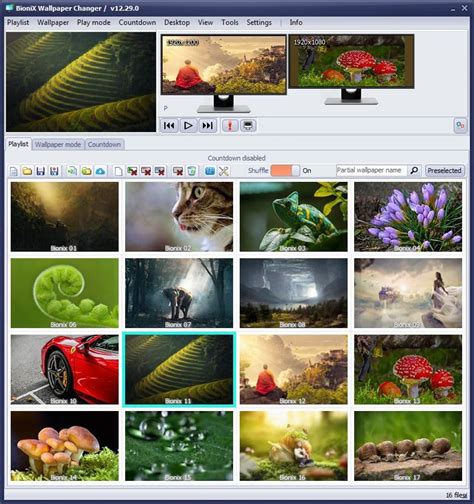 Desktop wallpaper changer software. Change background automatically