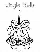 Jingle Bells Coloring Page  Tracing Twisty Noodle sketch template