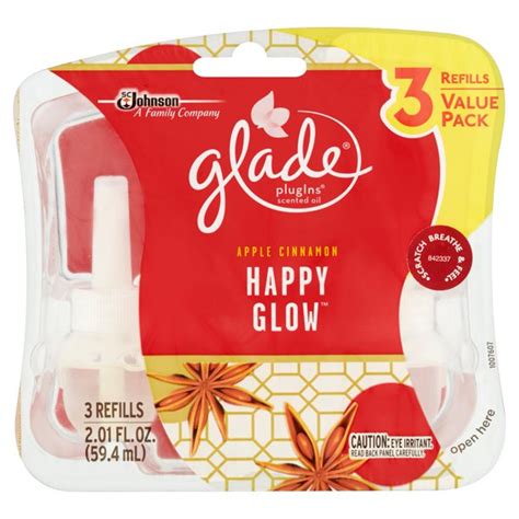 Glade Plug In Refill, Apple Cinnamon, 2.01 Fl. Oz. (Pack of 3) - Walmart.com - Walmart.com